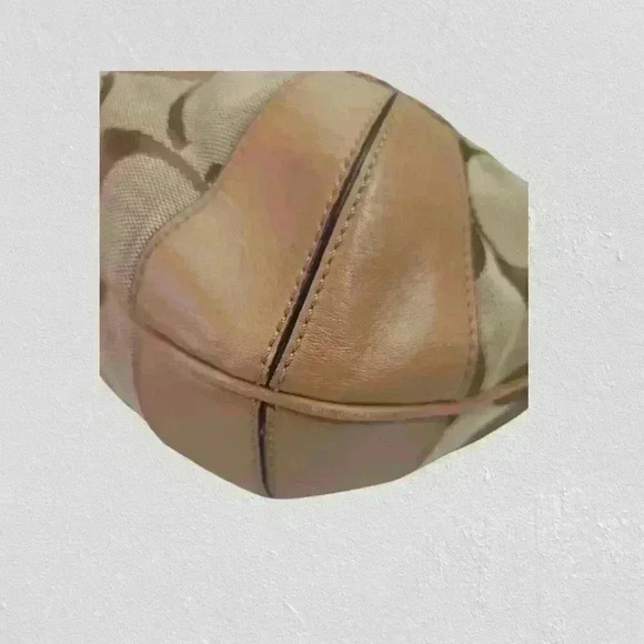 COACH Ergo shoulder Hobo in signature canvas tan/brown - Picture 12 of 14
